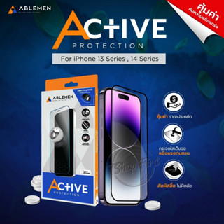 Ablemen Active ฟิล์มกระจกนิรภัย ใช้สำหรับ iPhone [iPhone 15] [iPhone 14] [iPhone 13] [iPhone 12] [iPhone 11] [iPhone X]