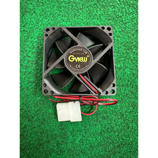 พัดลม 12V   ขนาด 8x8 cm หนา 2.5 cm พัดลม Case  จำนวน 1 ตัว