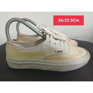 Vans Size 36 ยาว 22 Cm  รองเท้ามือสอง ผู้หญิง เท้าเล็ก  ผ้าใบ สวม แฟชั่น ลำลอง เที่ยว