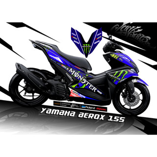 สติ๊กเกอร์แต่งลายรถ YAMAHA AEROX V.1 ลาย Munster