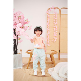 Tilly Milly ชุดเสื้อกางเกงขายาว เด็กผู้หญิง  Look 6 Sakura collection