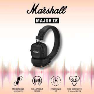 MARSHALL Major IV bluetooth - หูฟังบลูทูธ หูฟังครอบหู หูฟังไร้สาย