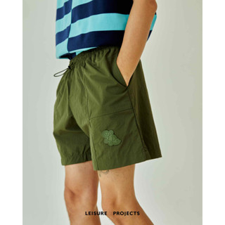 (LEISURE PROJECTS) "CITY NYLON shorts" กางเกงขาสั้นผ้าร่ม nylon