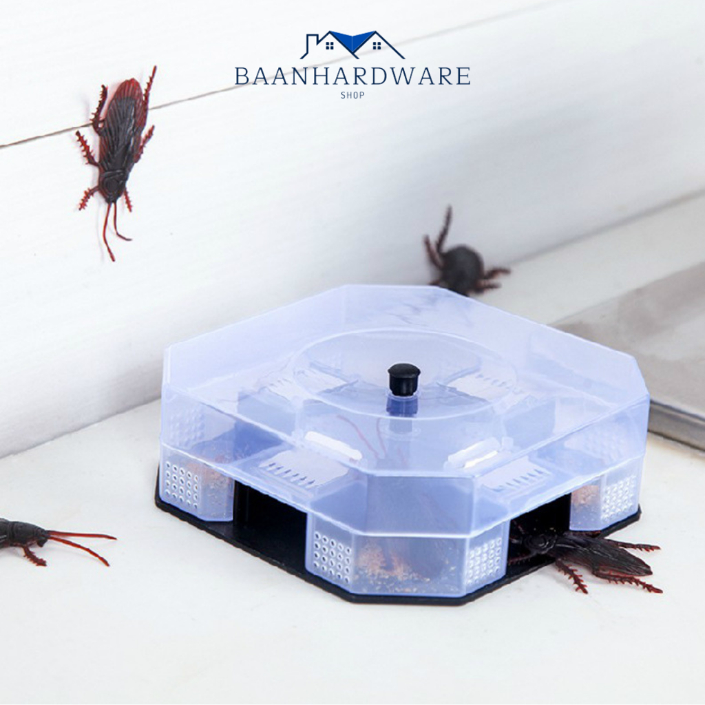 BAANHARDWARE ที่ดักแมลงสาบ กับดักแมลงสาบ กล่องดักแมลงสาบ กำจัดแมลงสาบ พร้อมเหยื่อล่อ ER-E013