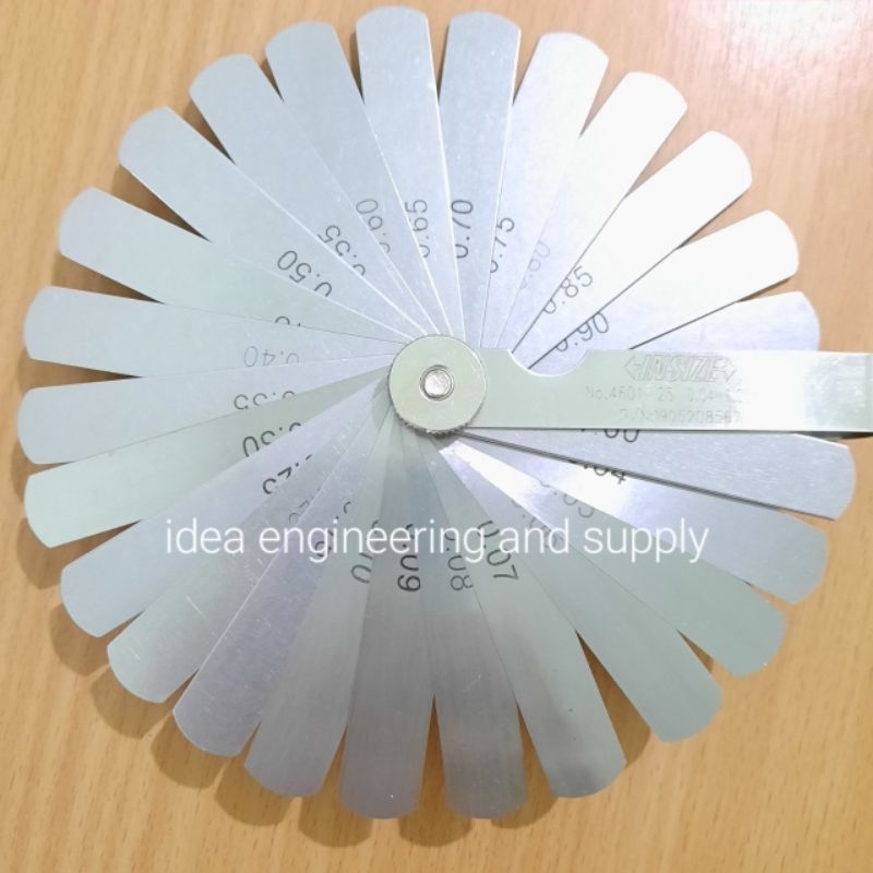 ฟิลเลอร์เกจ ยาว 3" (75mm) 25 ใบ Feeler Gage INSIZE 4601-25