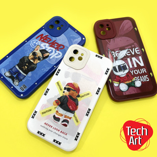 A15/A16/A17/A57(2022)/A78(5G)/A98(5G)/Reno7z(5G)/Reno8T(5G)เคสมือถือนิ่ม TPU กันเลนส์กล้องนูนลายเท่ ลายการ์ตูน