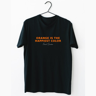 เสื้อยืดสีดำ Orange is the happiest color