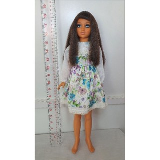 ตุ๊กตาวินเทจ Vintage Ideal Tiffany Taylor 1973 Changing Hair Doll &amp; Stand 18" Hongkong