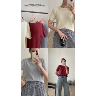 FADTHINGS : sundae knit top 3 colors 🍒