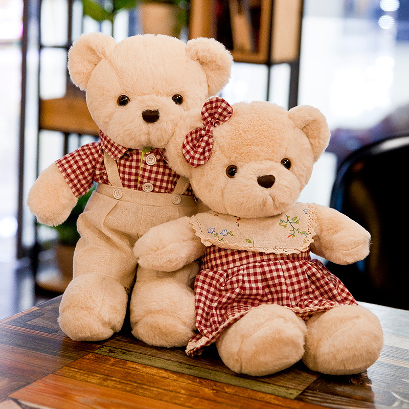 ตุ๊กตาหมีคู่รัก ตุ๊กตาหมีน่ารัก ขนาด40cm Teddy Bear ขนาด 40cm ใช้มอบในโอกาสพิเศษเป็นของขวัญ