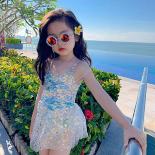 (ลดราคา⚡️) สินค้าพร้อมส่ง ชุดว่ายน้ำเด็กหญิง ลายนางเงือก น่ารักมาก สวมใส่สบาย (1-5ขวบ)