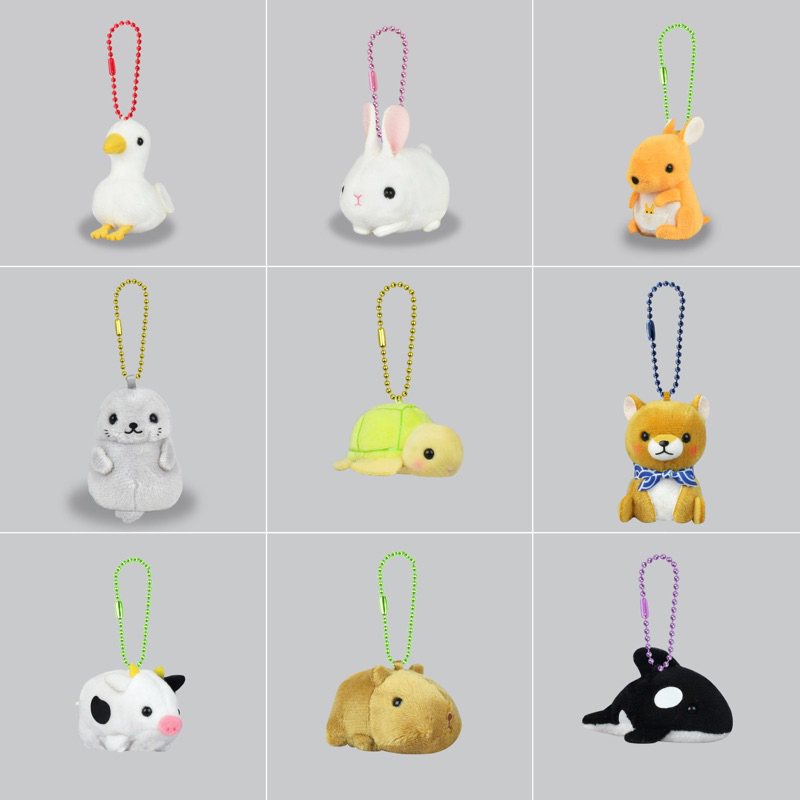 (พร้อมส่ง) ตุ๊กตา พวงกุญแจ amufun Puchimaru Animals DX