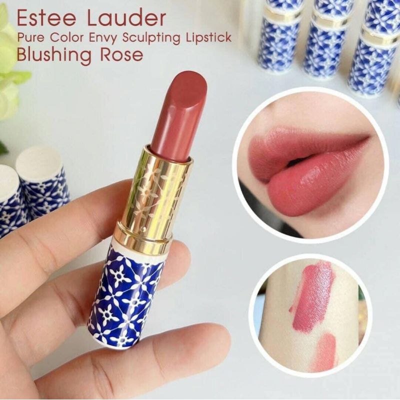 ลิปสติก Estee Lauder Pure Color Envy Sculpting Lipstick 3.5g. สี Blushing Rose