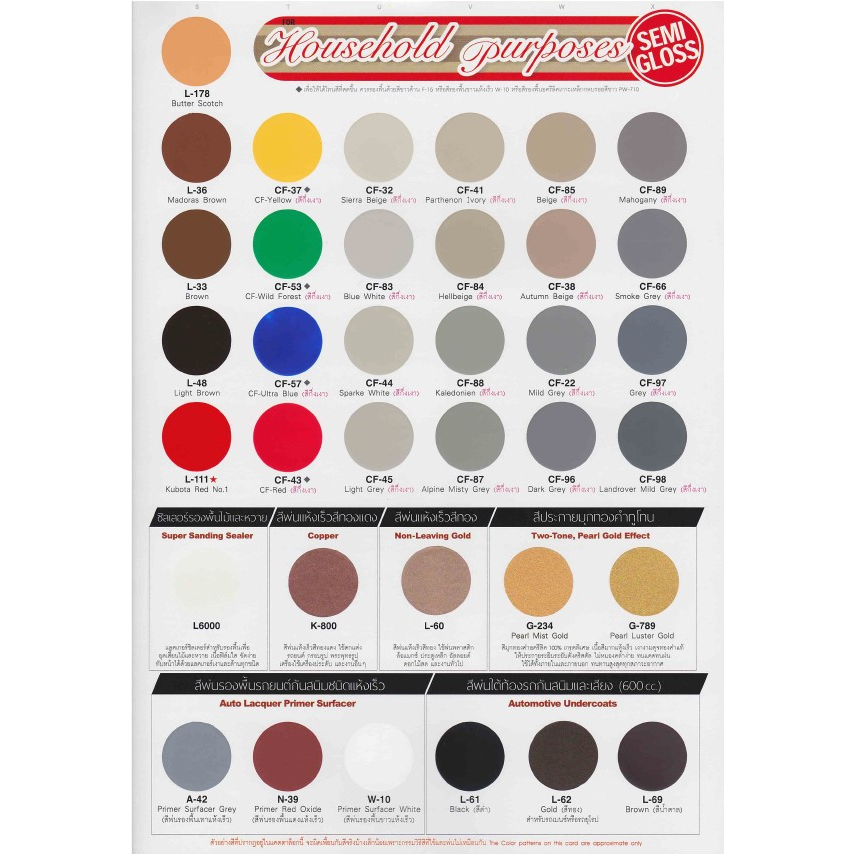 สีสเปรย์อเนกประสงค์ 400 cc. สี สเปรย์ Leyland หลายเฉดสี (สั่งได้ทุกเฉด) - รูปที่ 3