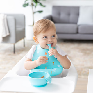 Bumkins Silicone Bib ผ้ากันเปื้อนซิลิโคน สำหรับ 6 เดือนขึ้นไป มีให้เลือก 4 ลาย SMB