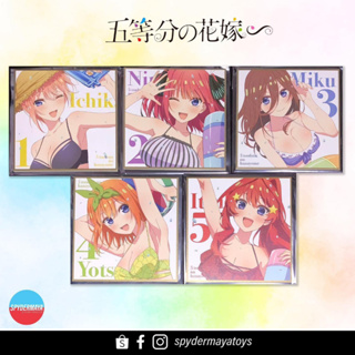 Pre-Order ชิกิชิ SET 5 ใบ ของที่ระลึกจากภาพยนตร์อนิเมะเจ้าสาวของผมเป็นแฝดห้า   The Quintessential Quintuplets