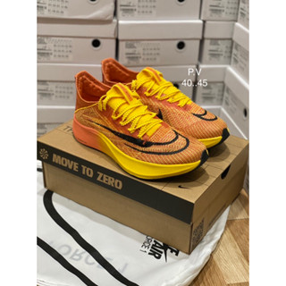 Nike Zoom Vaporfly next %(size40-45) Yellow Orange รองเท้าวิ่ง