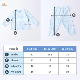 Mami Baby ชุดนอนเด็ก 6-24 เดือน ชุดเสื้อแขนยาวขายาวเด็ก ผ้าคอตตอนนุ่ม ใส่สบายมาก