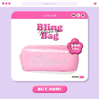 [ซื้อสินค้าลากลาสครบ1,000แถมฟรี**]👛♥️ Bling Make up Bag กระเป๋าอเนกประสงค์สุดน่ารักจาก Laglace