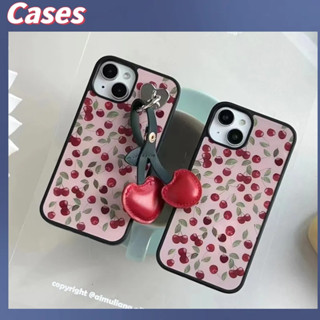 คูปองเคลม🎀เคสไอโ case for iphone 11 12 Retro ins จี้เชอร์รี่ลม เคส 14 13 12 11 pro max เคสโทรศัพท์ส่วนบุคคล