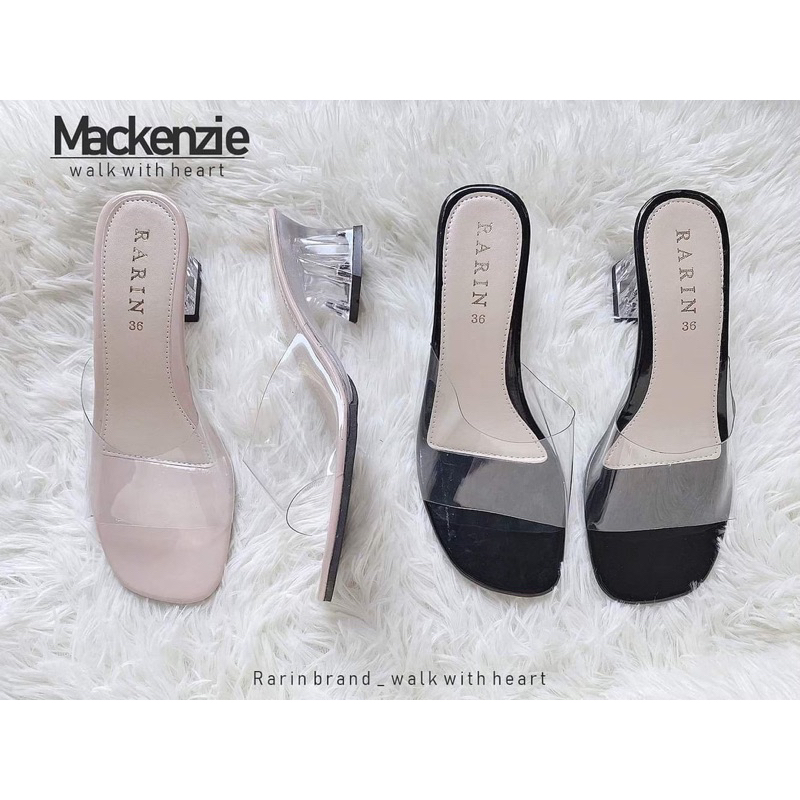 Rarin รุ่น Mckanzie รองเท้าส้นสูง 2 นิ้ว รองเท้าบาร์บี้ สาวออฟฟิศ