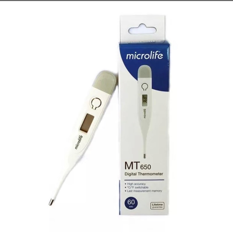 Microlife ปรอทวัดไข้ ดิจิตอล /Digital Thermometer รุ่น MT650 (รุ่นใหม่มาแทน MT1611)