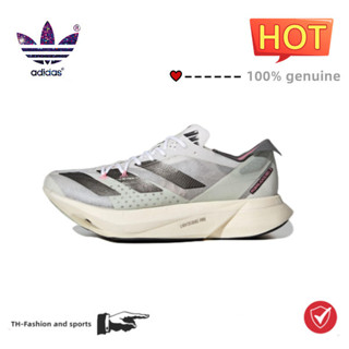 adidas Adizero Adios Pro3 Lightweight wear resistant non-slip Low Top Running shoes white รับประกันของแท้♥