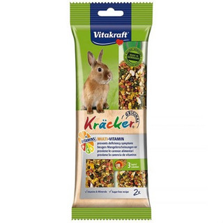 Vitakraft Kracker Multi-Vitamin Rabbit แครกเกอร์ไวต้าคราฟ สำหรับกระต่ายและสัตว์ฟันแทะ สูตรเสริมวิตามินรวม (2pcs)