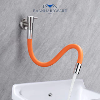 BAANHARDWARE สายยางต่อก๊อกน้ำ 360 องศา ท่อยาง ดัดได้ หัวแปลงก็อก สายยางซิลิโคน.MA-I-720