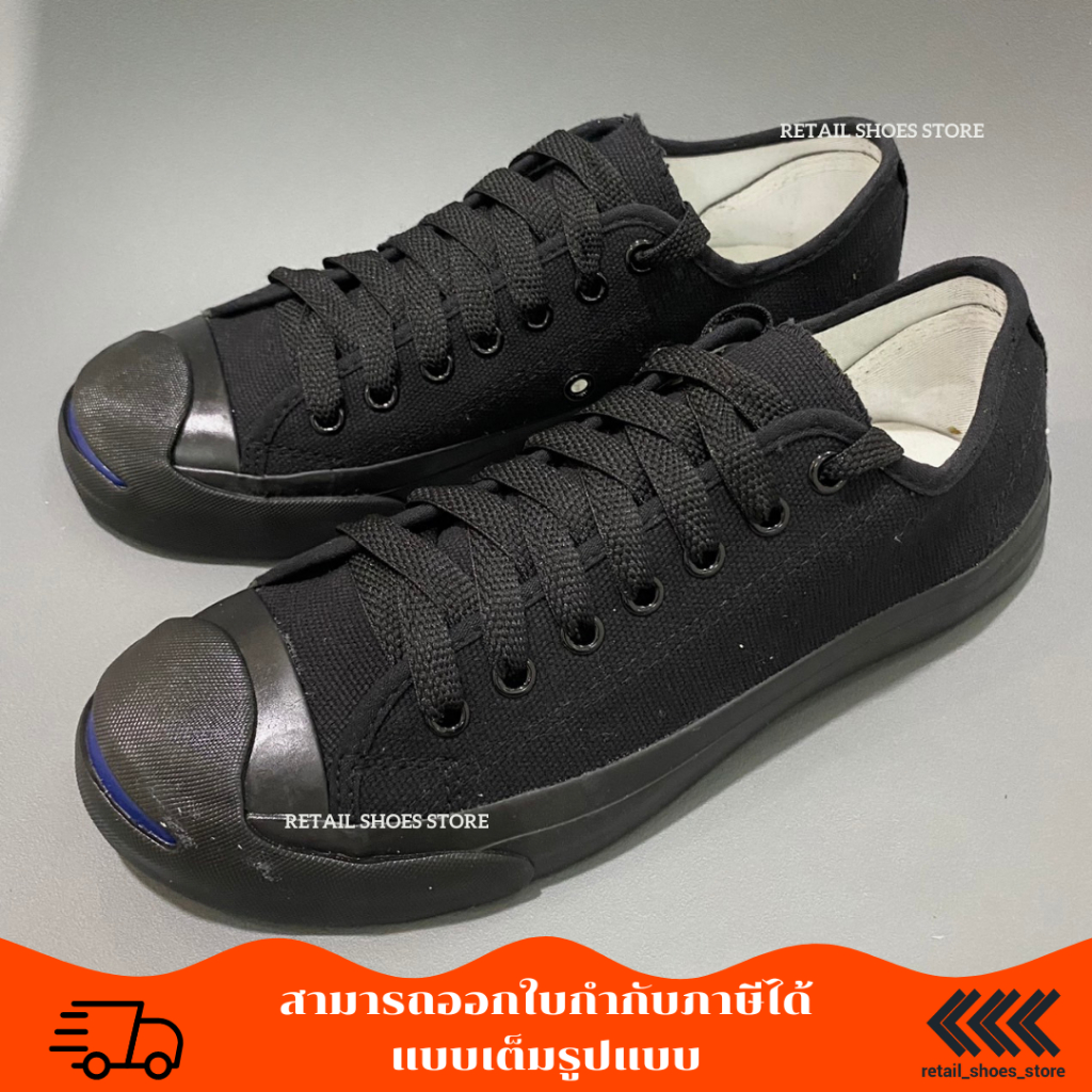 รองเท้าผ้าใบผู้ชาย ลีโอ Jack (นักเรียน) ไซส์37-44 สีดำ สีดำล้วน สีขาว เก็บเงินปลายทาง - รูปที่ 3