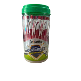 ปากกาลูกลื่นหมึกน้ำมัน Flex Office 0.7มม. (50ด้าม) รุ่น Super Trendee FO-GELB09