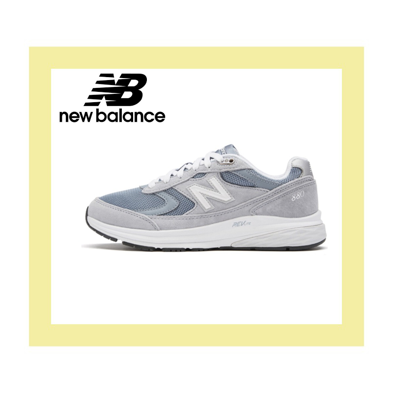 Original 100% New Balance 880 v3 Breathable Low Top รองเท้าผ้าใบสีเทา