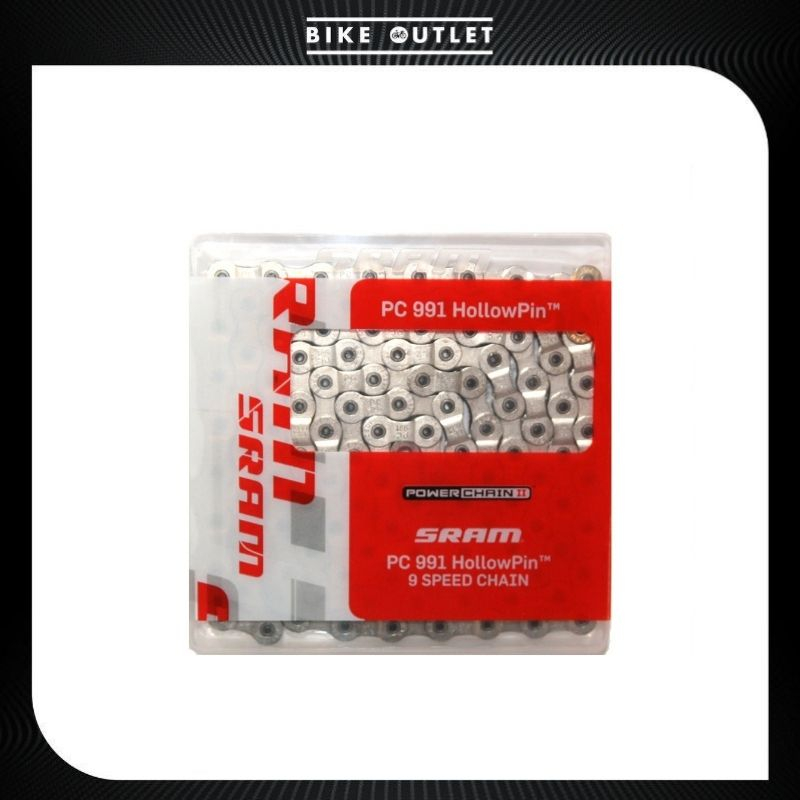 🔥 ล็อตสุดท้าย! SRAM PC-991 HollowPin 9 สปีด 114 link ของแท้ – น้ำหนักเบา เกียร์ลื่น หมดแล้วหมดเลย!