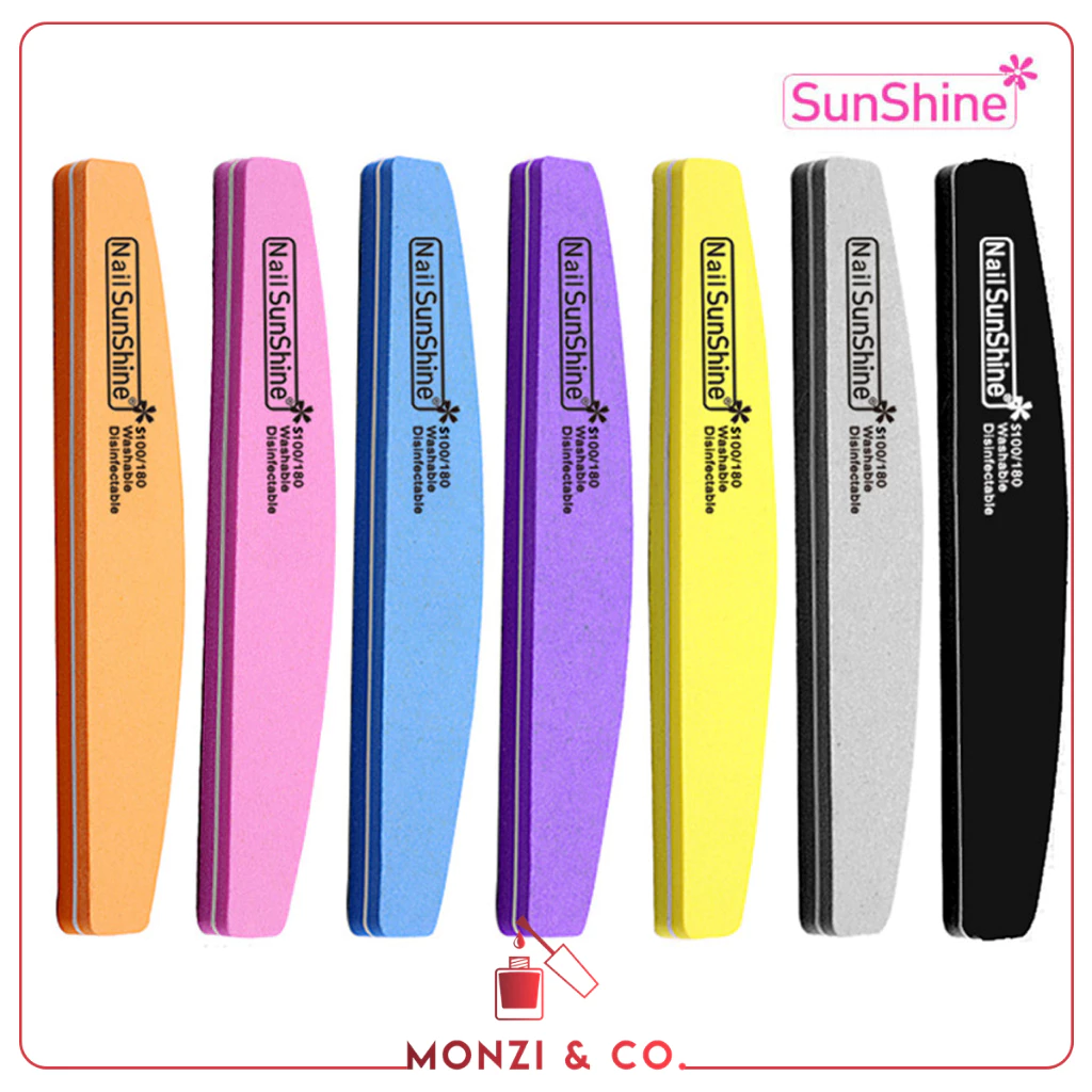 ขายแยกชิ้น/ยกแพค ตะไบเล็บ บัฟ ของแท้ มีใบรับรอง บัฟ Sunshine Nail File คม ทนทาน ใช้งานง่าย