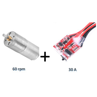 ชุด 6V Brush Motor และ ESC 30A