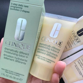 JUL02 ส่งฟรี Clinique Dramatically Different Moisturizing 30ml แบบ Lotion ผิวแห้ง – ผิวผสมค่อนข้างแห้ง  มอยส์เจอไรเซอร์