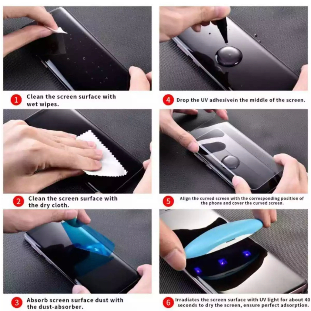 ฟิล์มกระจก สำหรับ Realme 12 Pro+ / 12Pro / 11Pro / 11Pro+ กาวUV Tempered Glass ฟิล์มใส ฟิล์มด้าน ลงขอบโค้ง3D ส่งจากไทย🇹🇭 - รูปที่ 5