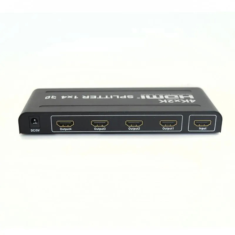 HDMI 1X4 HDMI Splitter 1 In 4 Out HDMI Video Audio Converter Support 4kx2k 3D,CEC For HDTV With Powe
