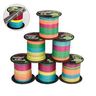 100M Colored PE X4 String Fishing Line Strong PE Long Tenacity 2-68kg Strong Cast Line Braided Fishing Line รอกตกปลาน้ำเ