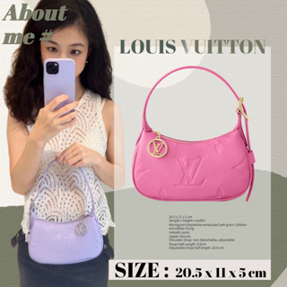 🆕หลุยส์วิตตอง Louis Vuitton MINI MOON กระเป๋าถือ Womens shoulder bag ชมพู/ม่วง/เขียว/M82487