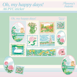 Oh, my happy days! สติ๊กเกอร์pvc | Pammys Palette