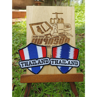 อาร์มปักขนาด 8*8 ซม ลายธงชาติไทย (Thailand Flag)