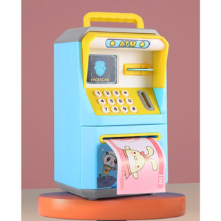 ออมสิน ATM กระปุกออมสิน มีดนตรีมีรหัส ตู้เซฟดูดแบงค์สามารถหย…