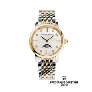 Frederique Constant Quartz FC-206MPWD1S3B Moonphase Slimline Ladies Watch