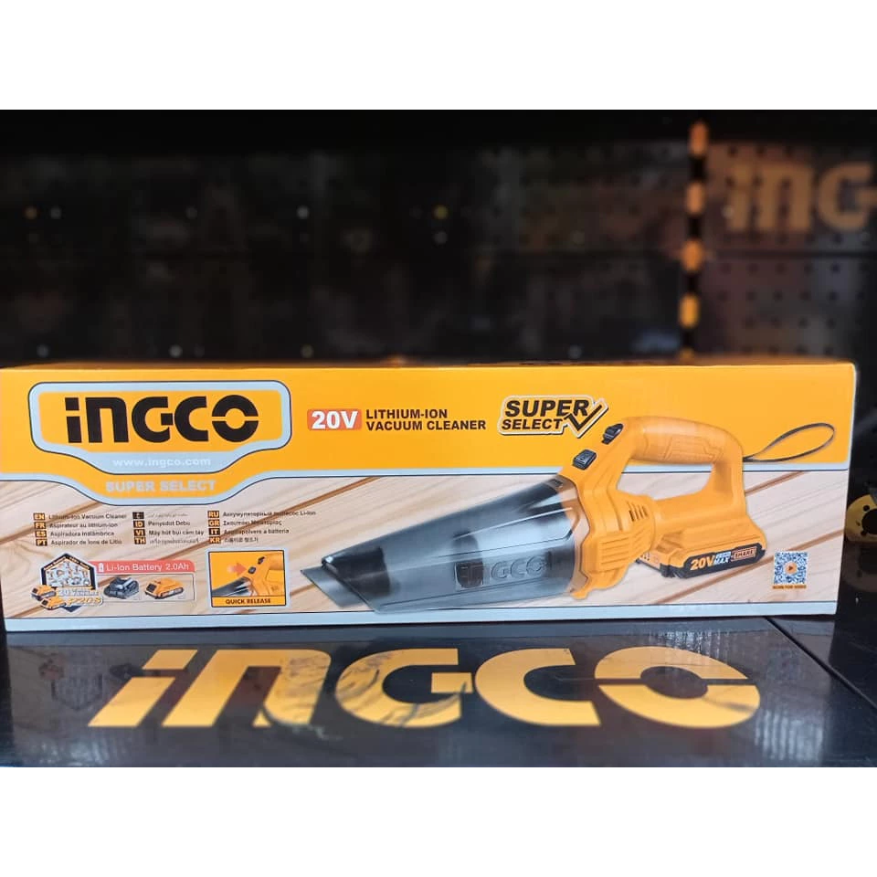 INGCO เครื่องดูดฝุ่นไร้สาย 20V super Ingco รุ่น  CVLI20126 / CVLI201261 เครื่องเปล่า,ครบชุดพร้อมแบต thumbnail 6