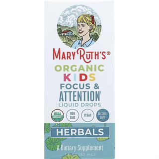 📌Exp. 09/23 Mary Ruth’s Focus &amp; Attention for Kids 30 ml. วิตามินเด็ก ความสนใจและการโฟกัส