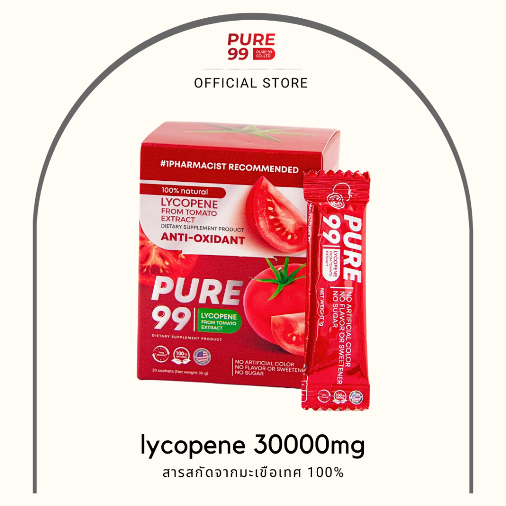 ไม่มีของแถม - Pure99 Lycopene 30000 mg