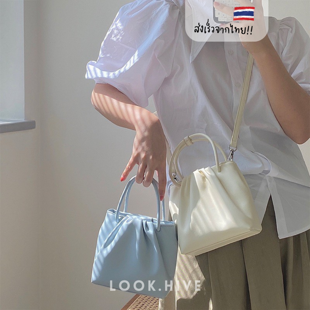 [ใช้2โค้ดส่งฟรี+ลดเพิ่ม]กระเป๋าสะพายข้าง Penny งานเกาหลี หนังนิ่ม 3 สี F082 – โปรปัง