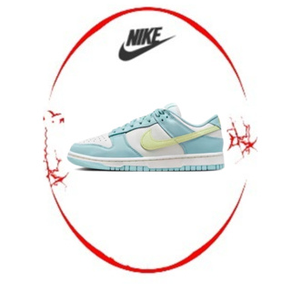 ของแท้ 100 %Nike Dunk Low รองเท้าผ้าใบส้นเตี้ยสตรีกันลื่นและทนทานต่อการสึกหรอ