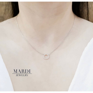 Mardi Jewelry สร้อยคอเงินแท้ชุบ925 Dora Necklace เส้นเดี่ยว หรือ สองเส้นติดกัน Double Dora Necklace